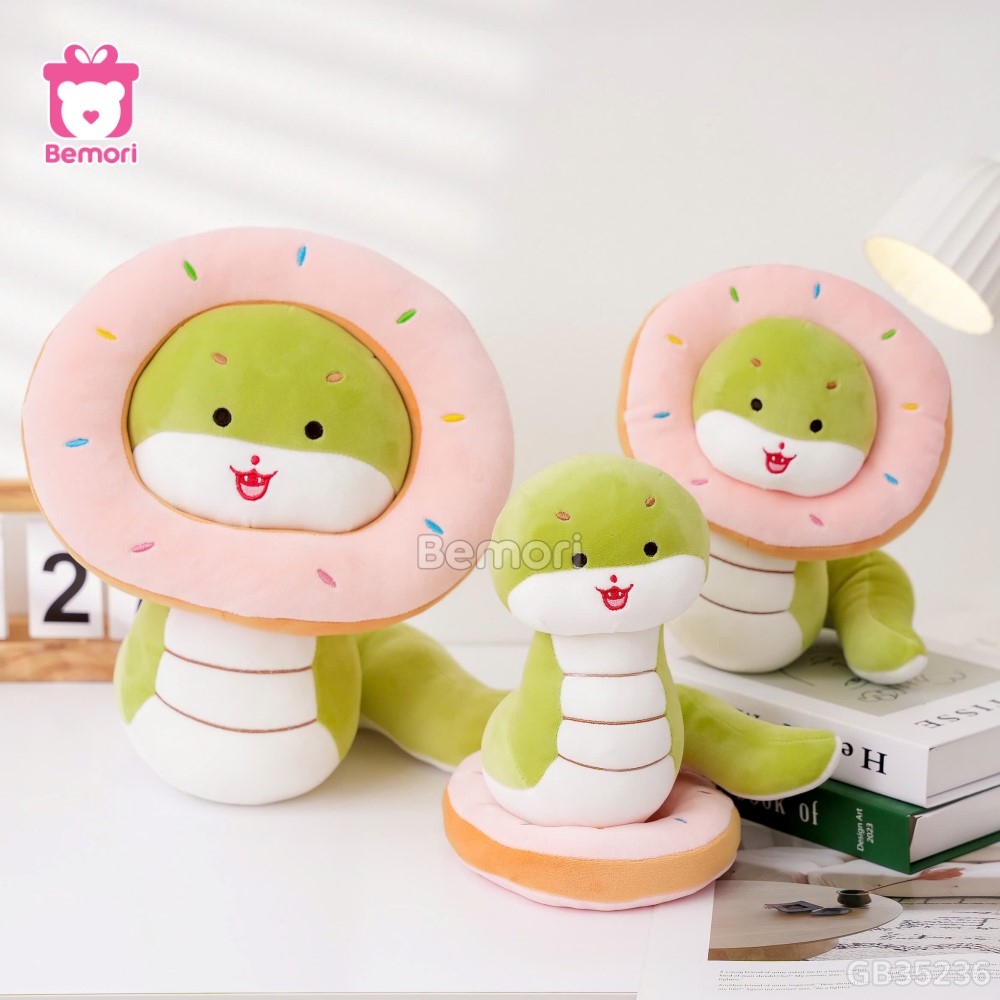 Gấu Bông Rắn Baby Đội Bánh Donut