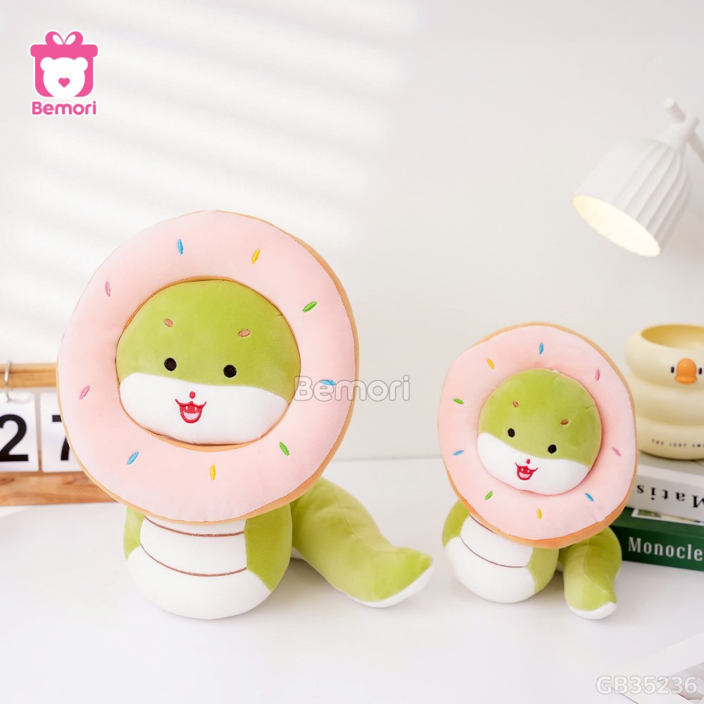 Gấu Bông Rắn Baby Đội Bánh Donut