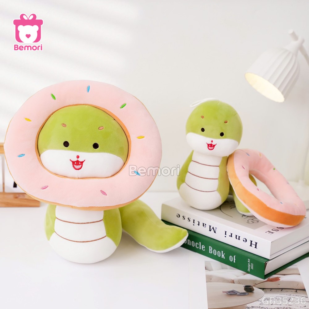 Gấu Bông Rắn Baby Đội Bánh Donut