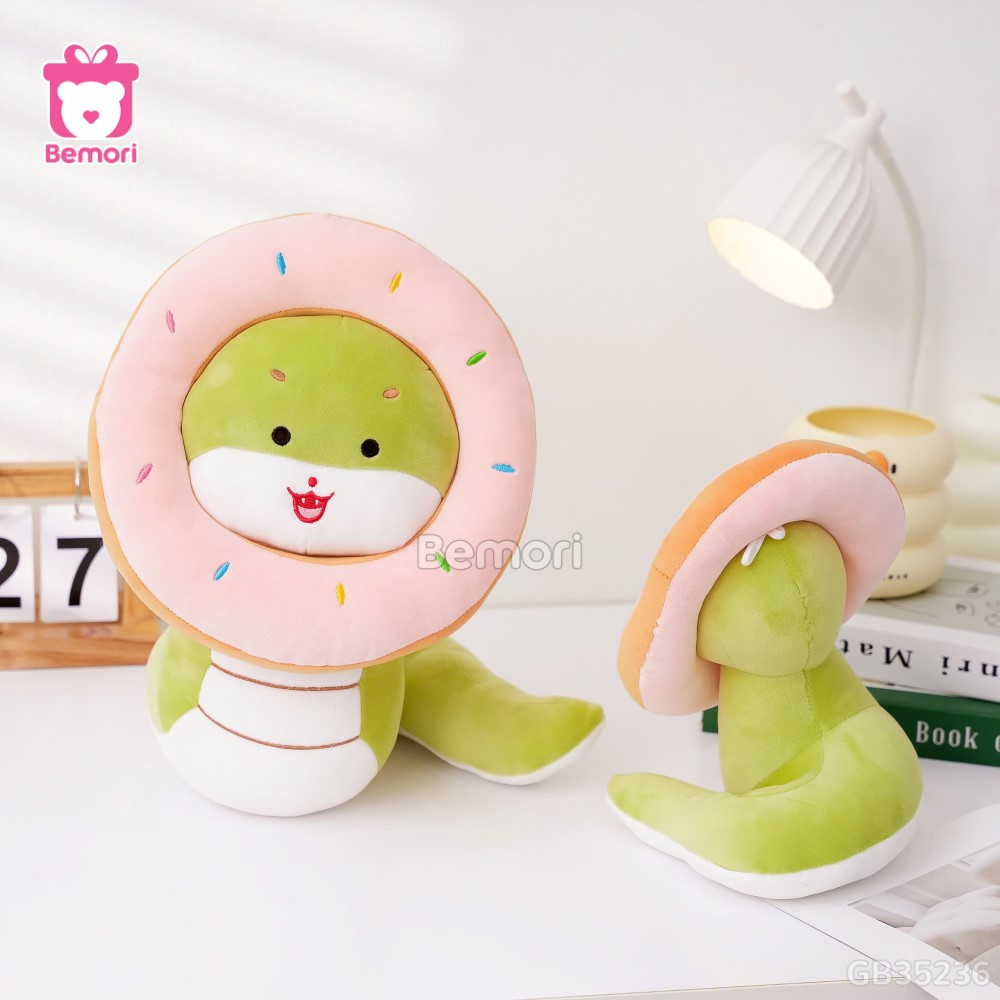 Gấu Bông Rắn Baby Đội Bánh Donut