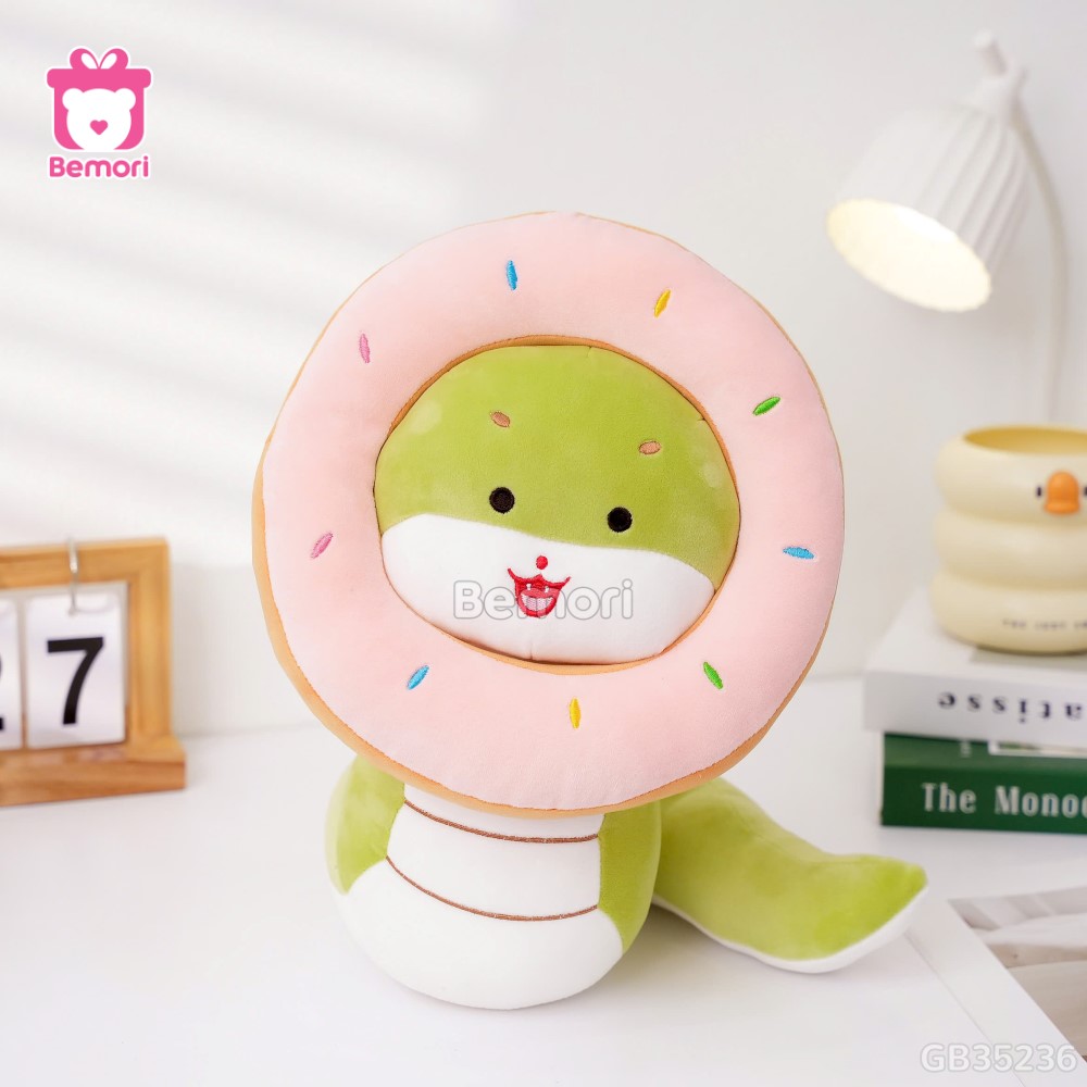 Gấu Bông Rắn Baby Đội Bánh Donut