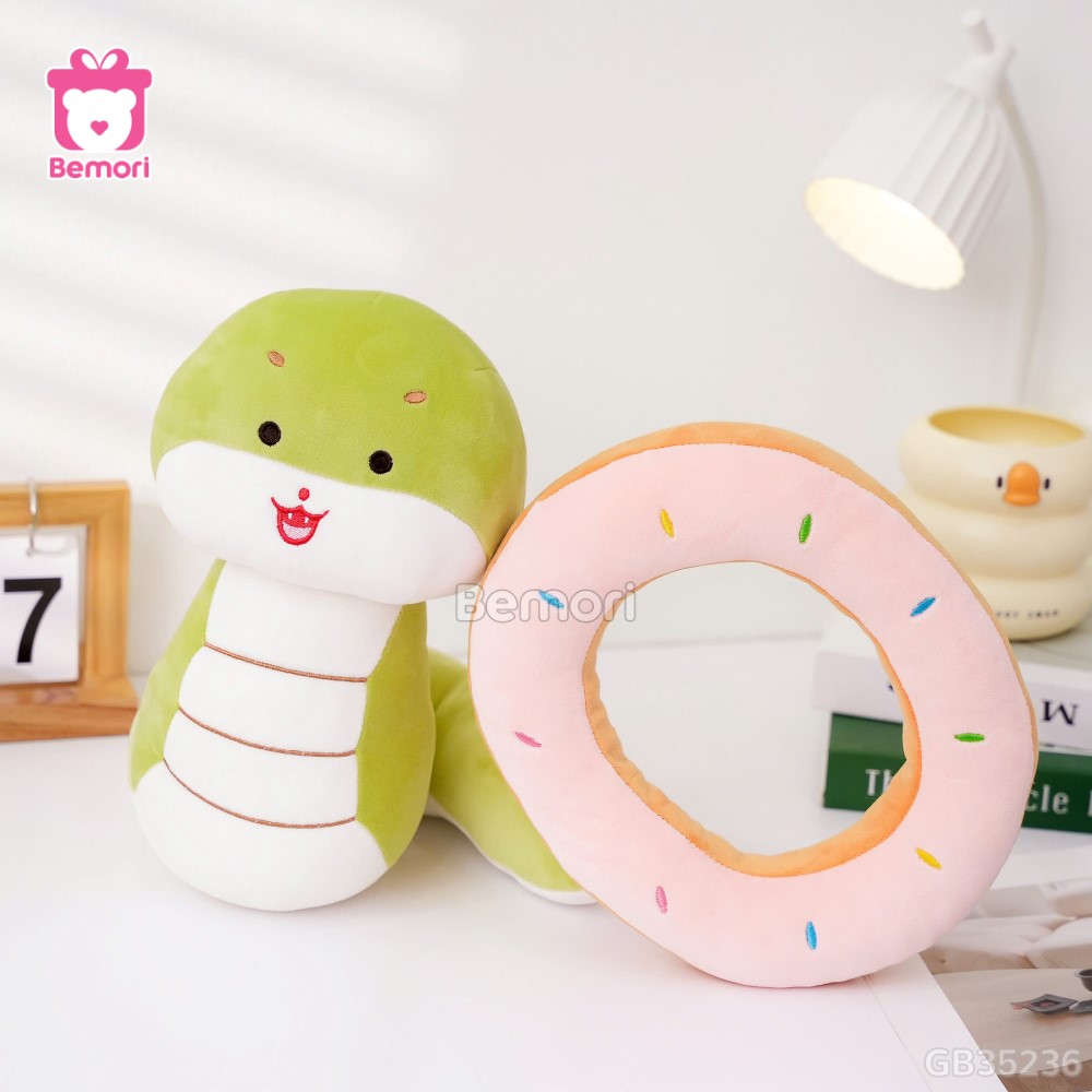 Gấu Bông Rắn Baby Đội Bánh Donut