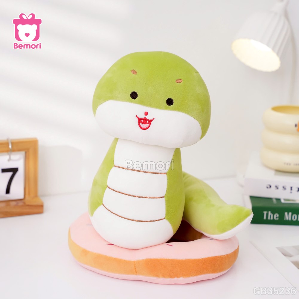 Gấu Bông Rắn Baby Đội Bánh Donut