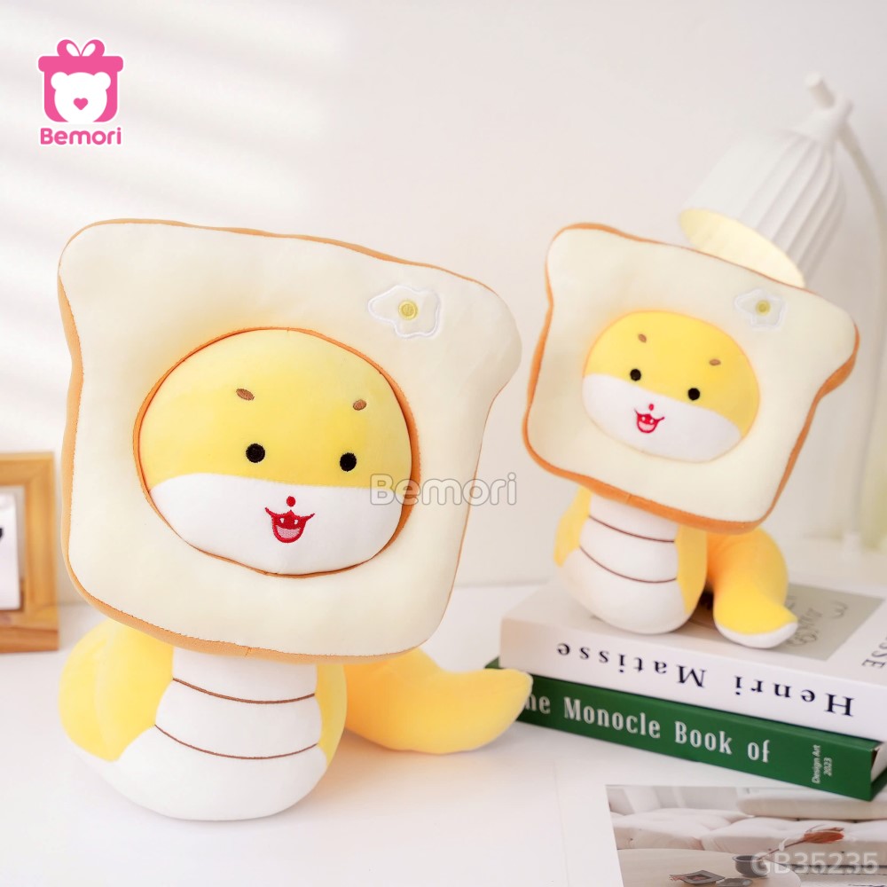 Gấu Bông Rắn Baby Đội Bánh Mì