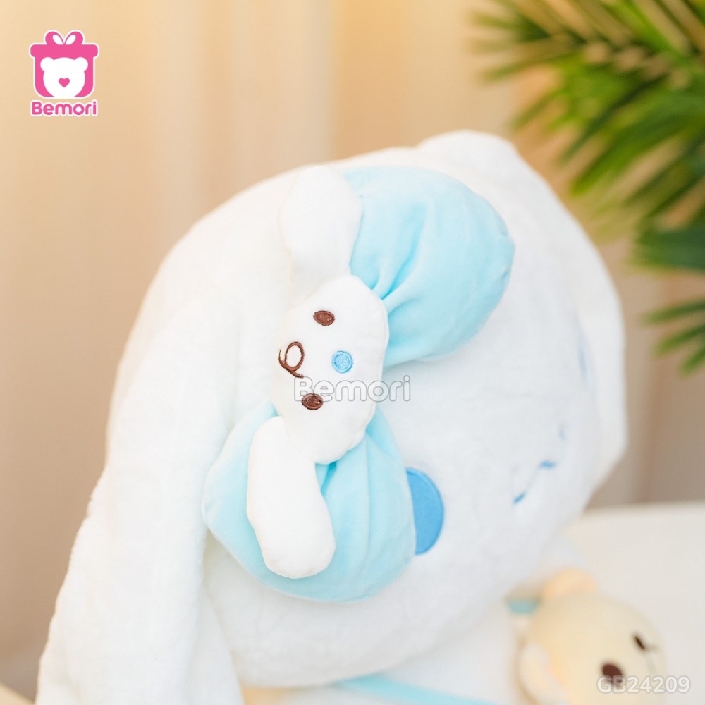 Thỏ Bông Cinnamoroll Đeo Túi cài nơ xanh