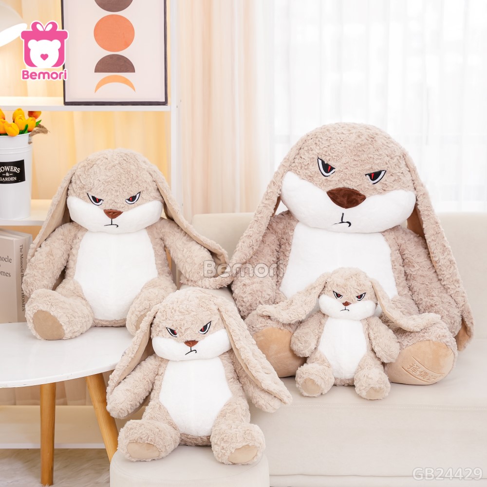 Thỏ Bông Bunny Mặt Quạo lông mềm mại, mịn màng