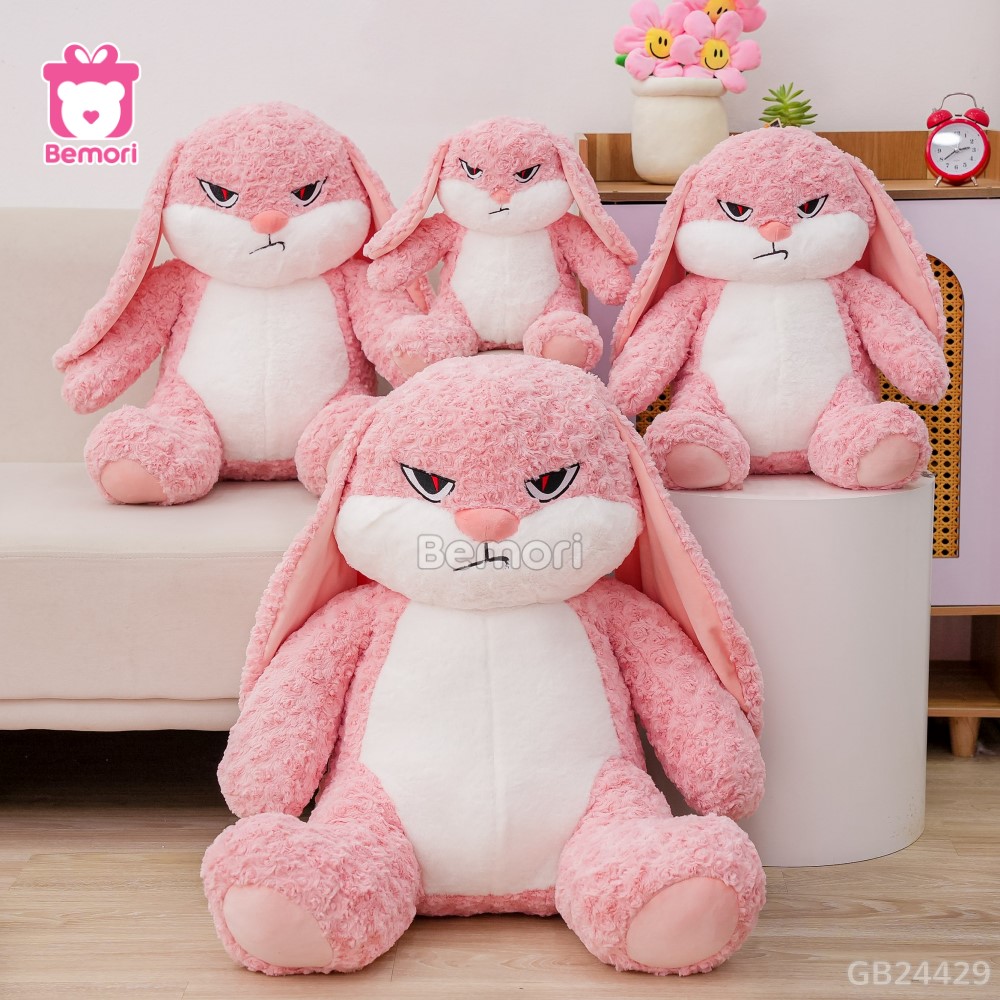 Thỏ Bông Bunny Mặt Quạo – Hồng