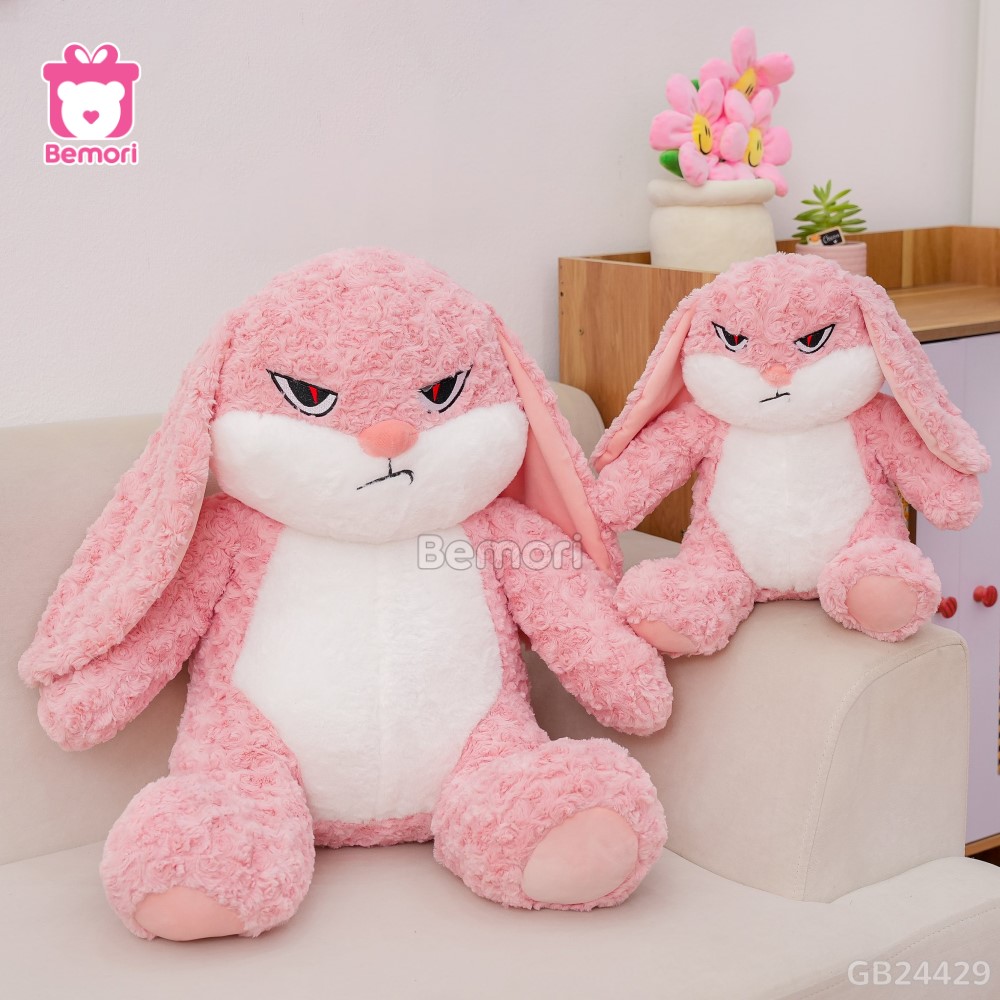 Thỏ Bông Bunny Mặt Quạo – Hồng