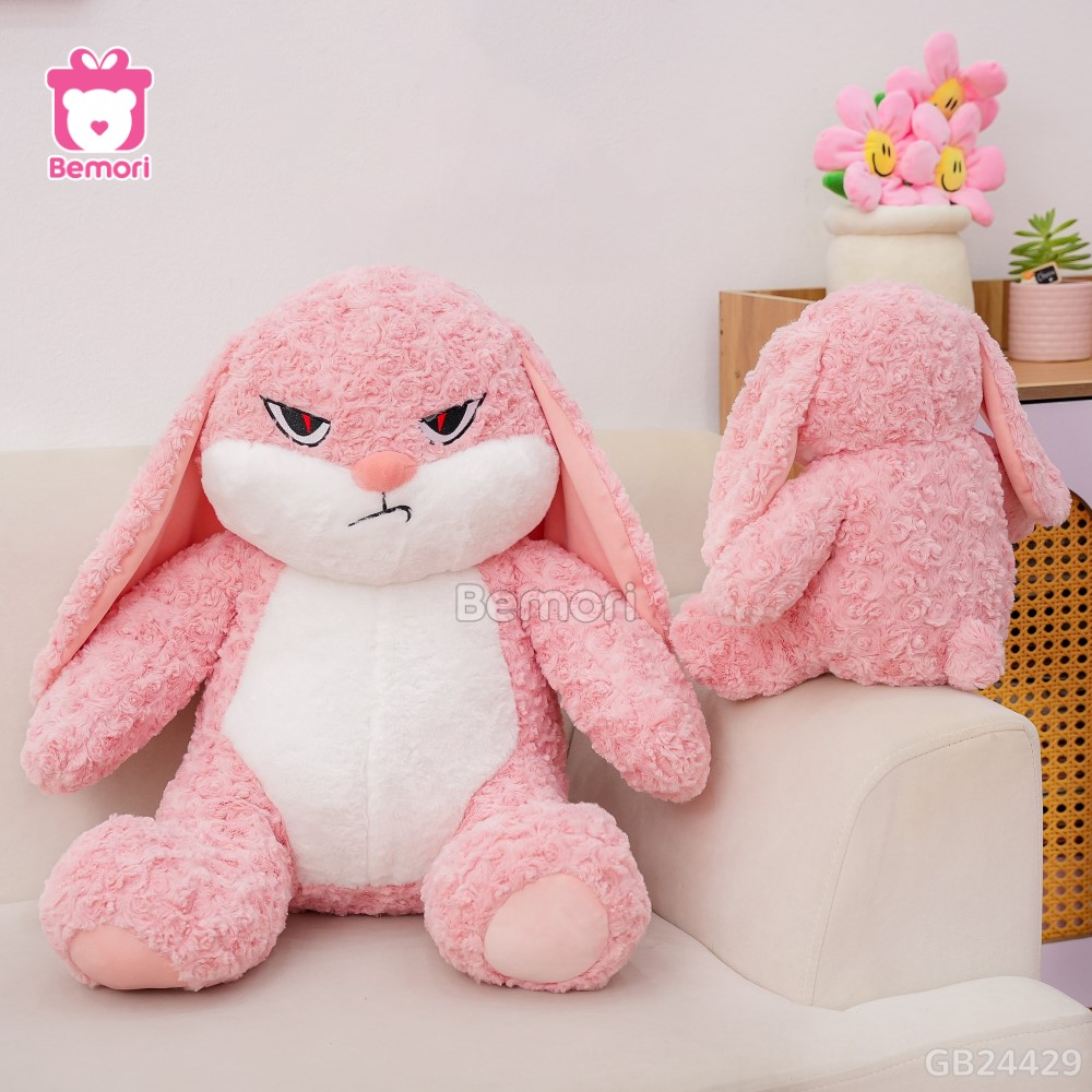 Thỏ Bông Bunny Mặt Quạo – Hồng