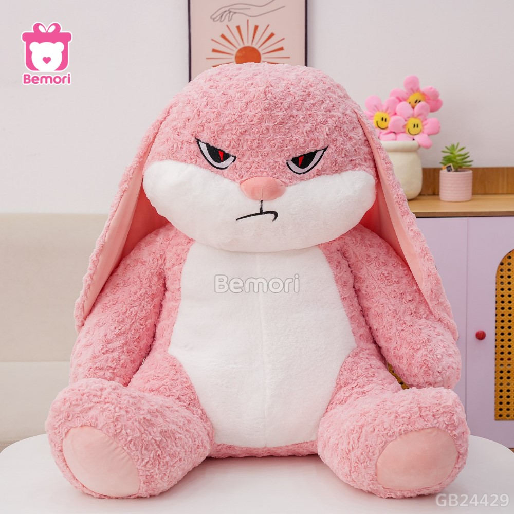 Thỏ Bông Bunny Mặt Quạo – Hồng