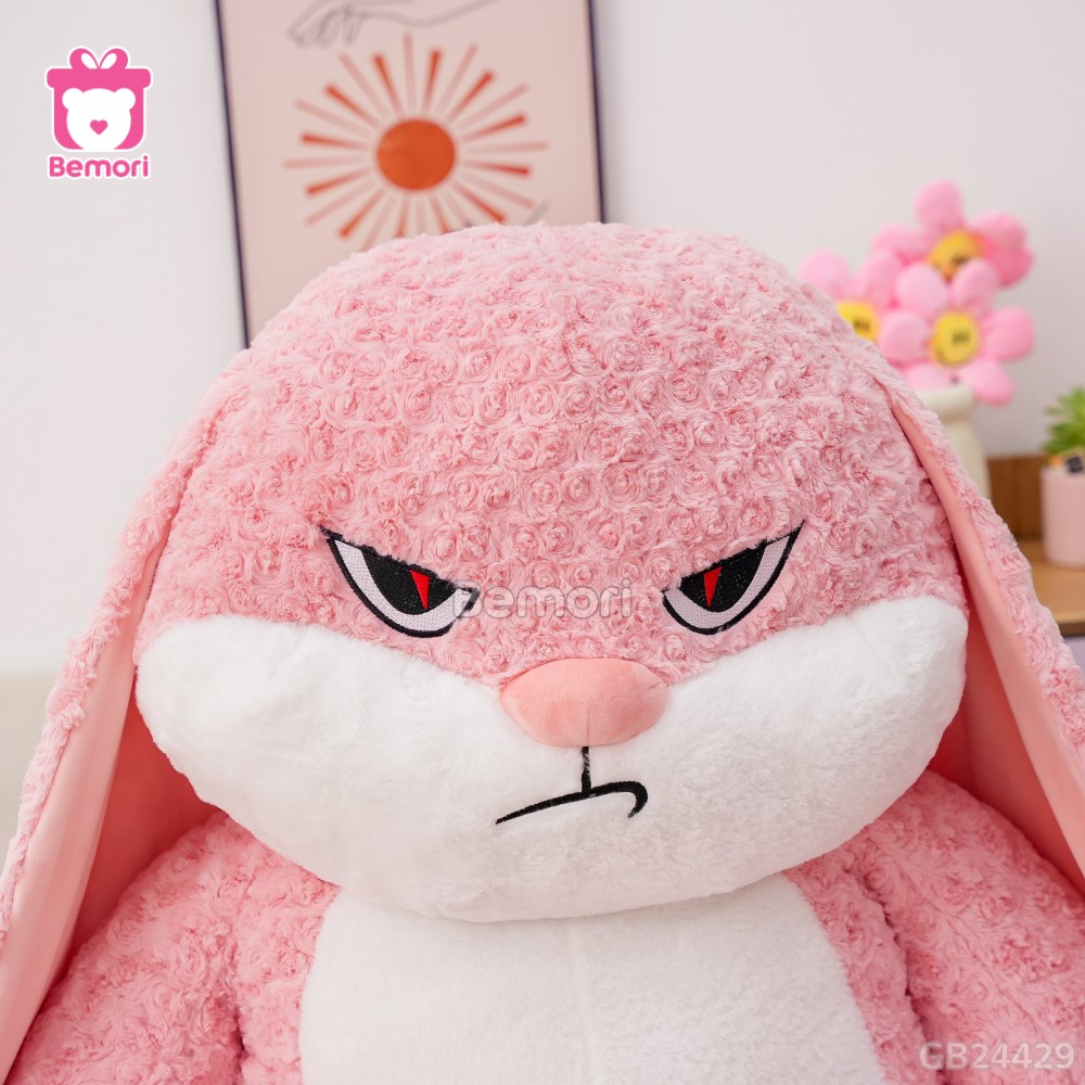 Thỏ Bông Bunny Mặt Quạo – Hồng