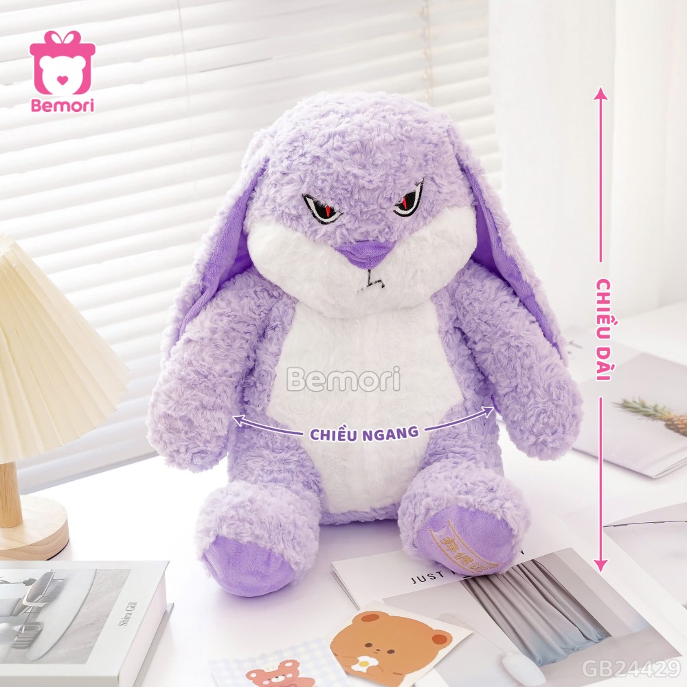 Cách đo kích thước của Thỏ Bông Bunny Mặt Quạo