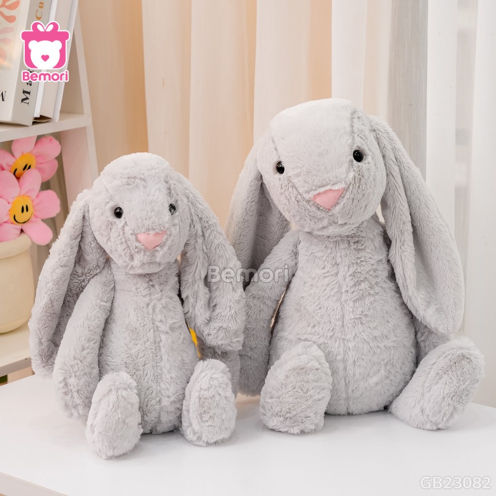 Thỏ Bông Bunny Tai Dài – Xám