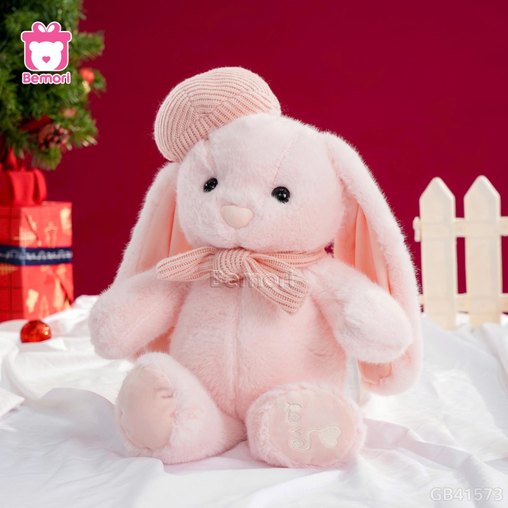 Thỏ Bông Mũ Nồi Quàng Khăn