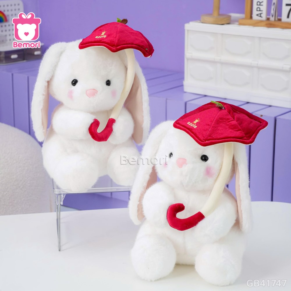 Thỏ Bông Ngồi Cầm Ô