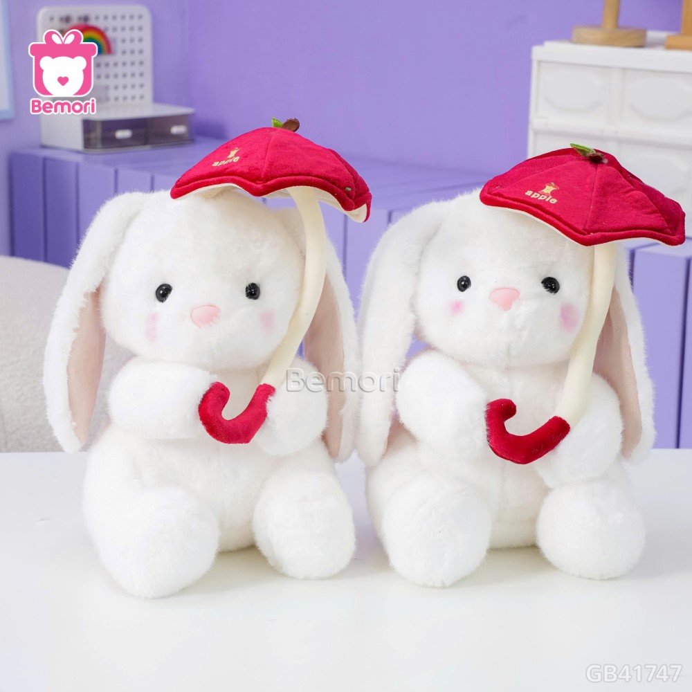 Thỏ Bông Ngồi Cầm Ô