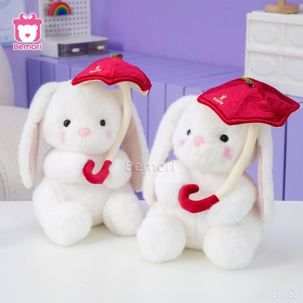 Thỏ Bông Ngồi Cầm Ô