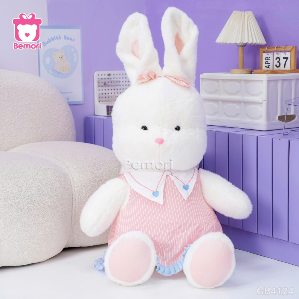 Thỏ Bông Váy Kẻ Xếp Ly