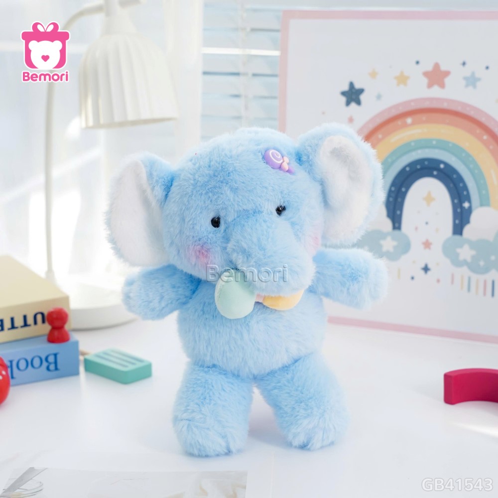 Thú Bông Kẹp Tóc Đeo Nơ