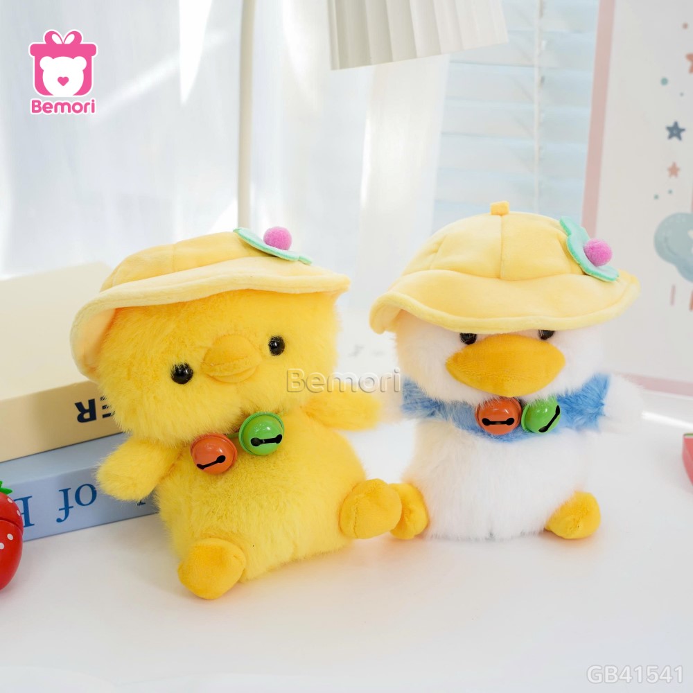 Thú Bông Mũ Bèo Cổ Chuông