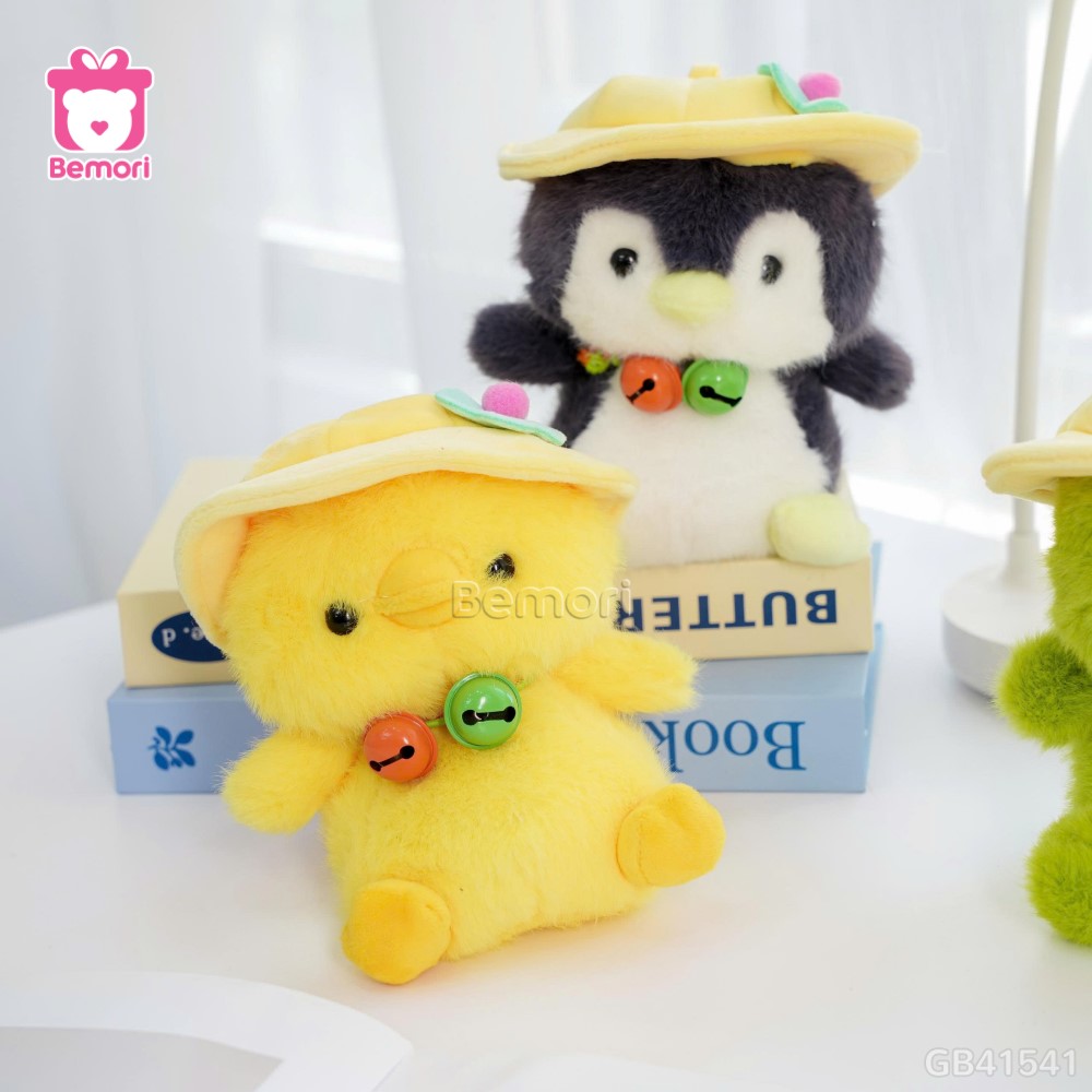 Thú Bông Mũ Bèo Cổ Chuông