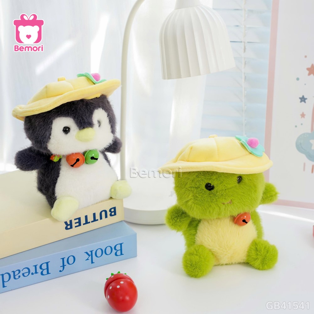 Thú Bông Mũ Bèo Cổ Chuông