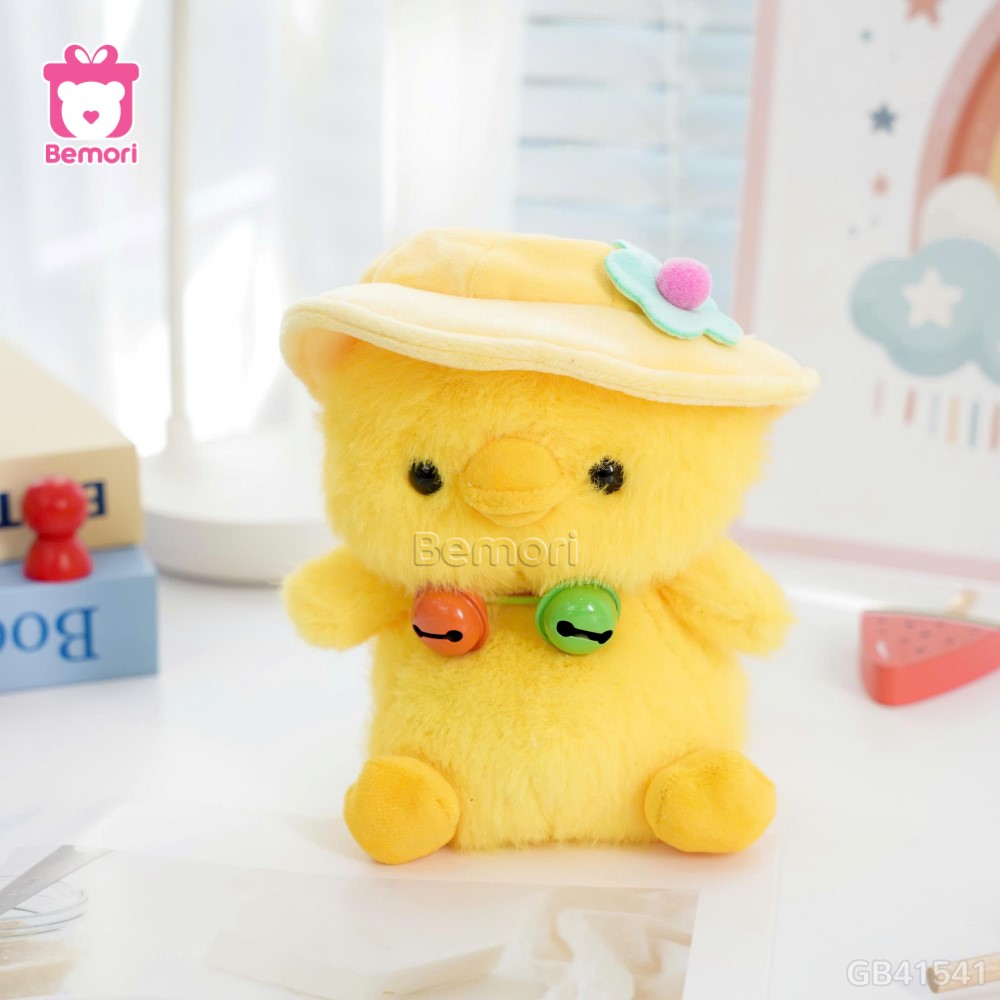 Thú Bông Mũ Bèo Cổ Chuông
