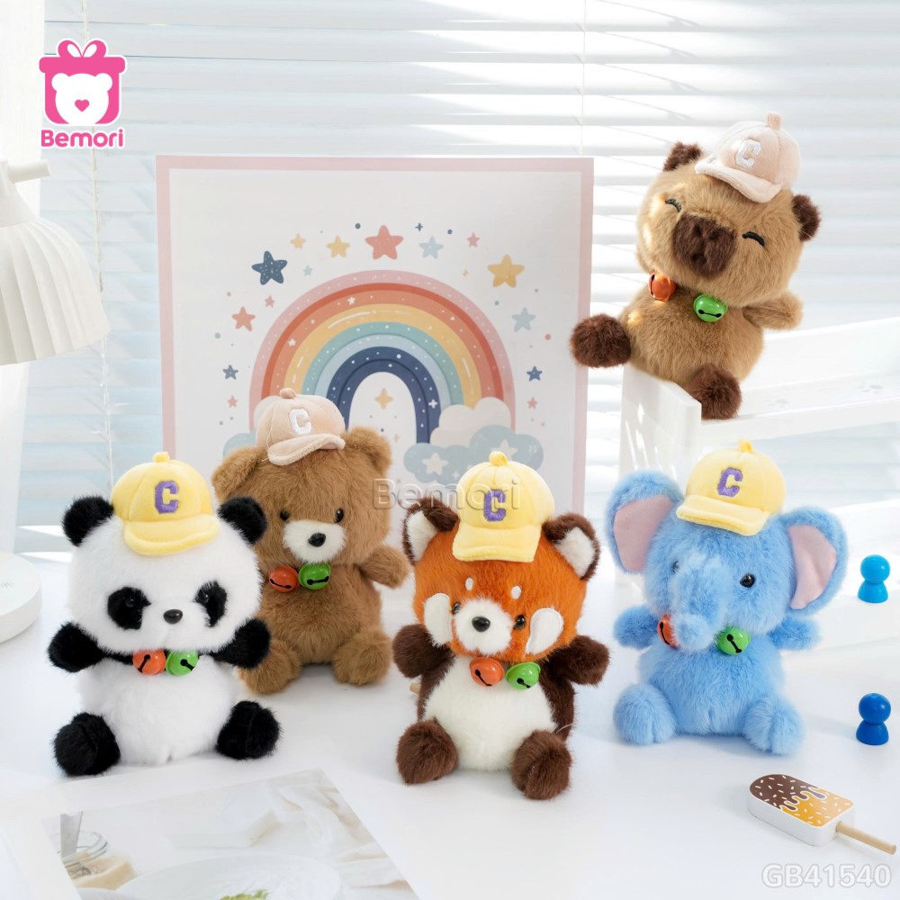 Thú Bông Mũ Chữ C Cổ Chuông