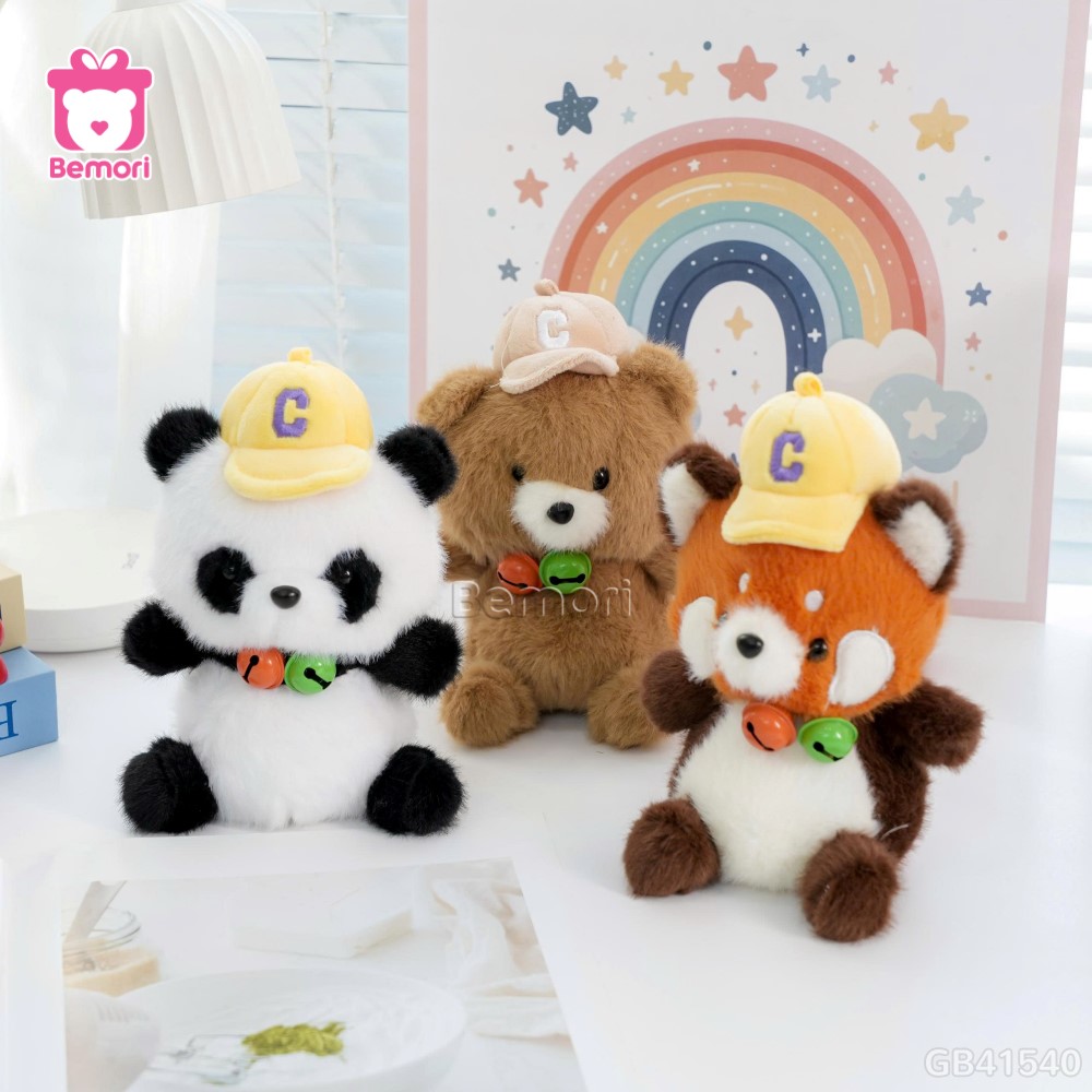 Thú Bông Mũ Chữ C Cổ Chuông