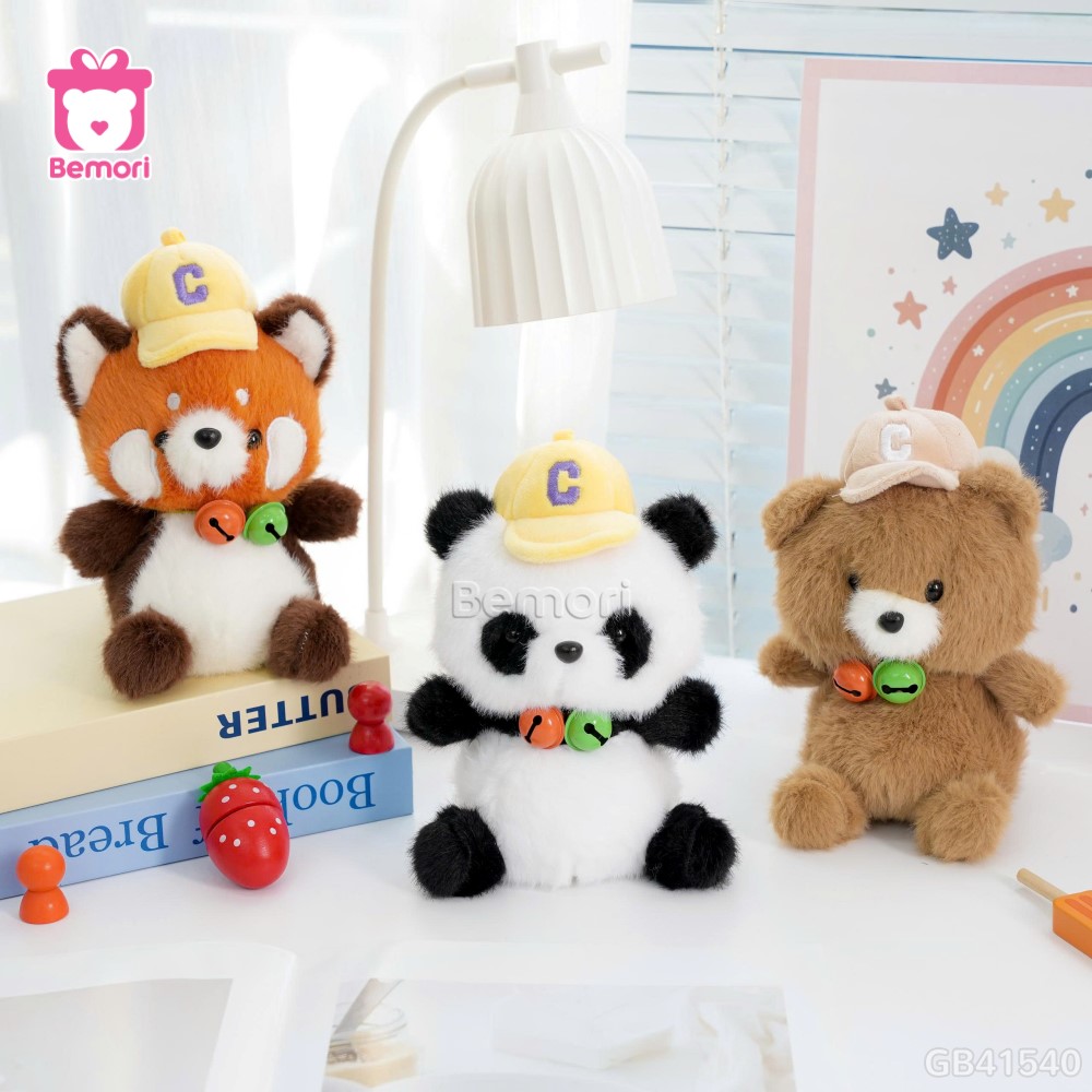 Thú Bông Mũ Chữ C Cổ Chuông