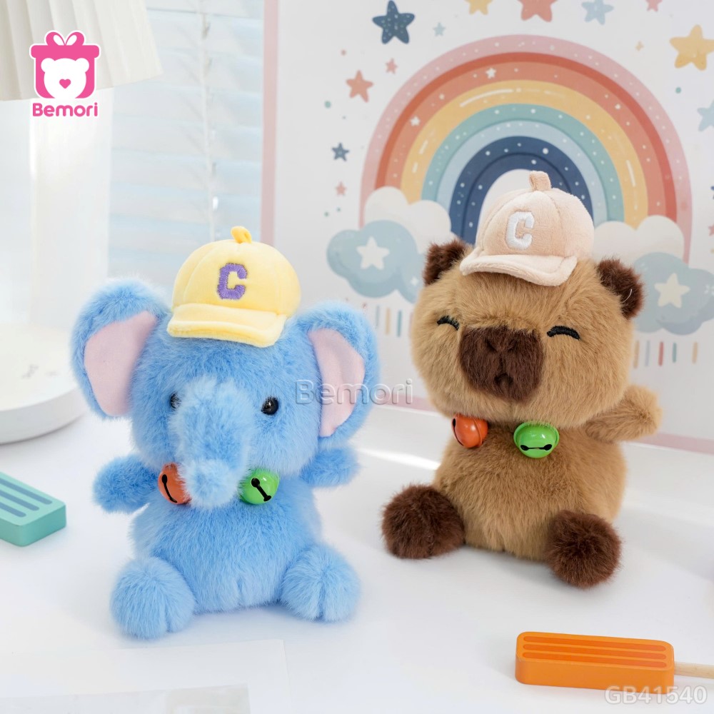 Thú Bông Mũ Chữ C Cổ Chuông