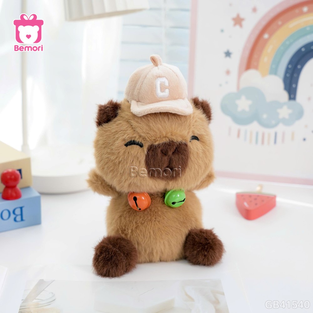 Thú Bông Mũ Chữ C Cổ Chuông