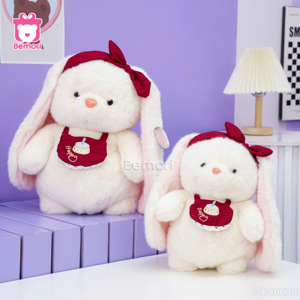 Thú Bông Yếm Happy Đeo Băng Đô