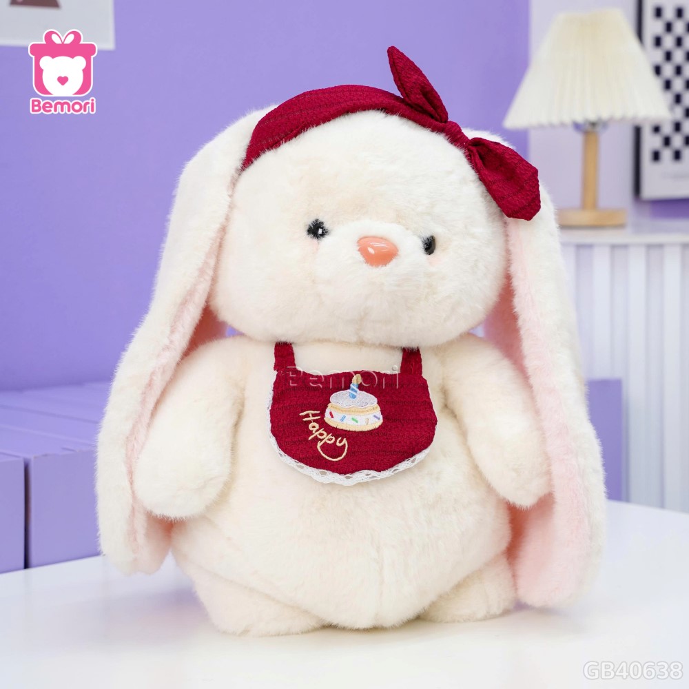 Thú Bông Yếm Happy Đeo Băng Đô
