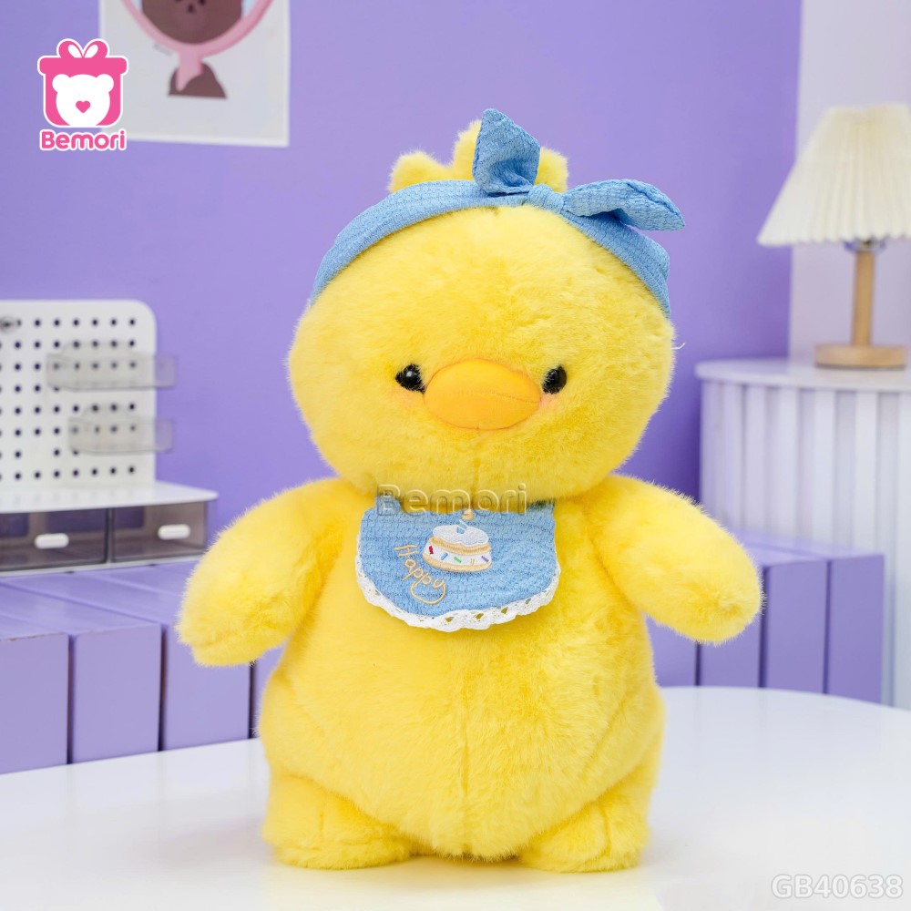 Thú Bông Yếm Happy Đeo Băng Đô