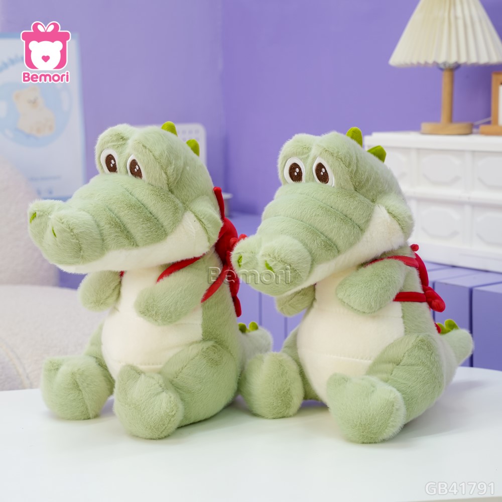 Gấu Bông Cá Sấu Đeo Balo Tôm Hùm