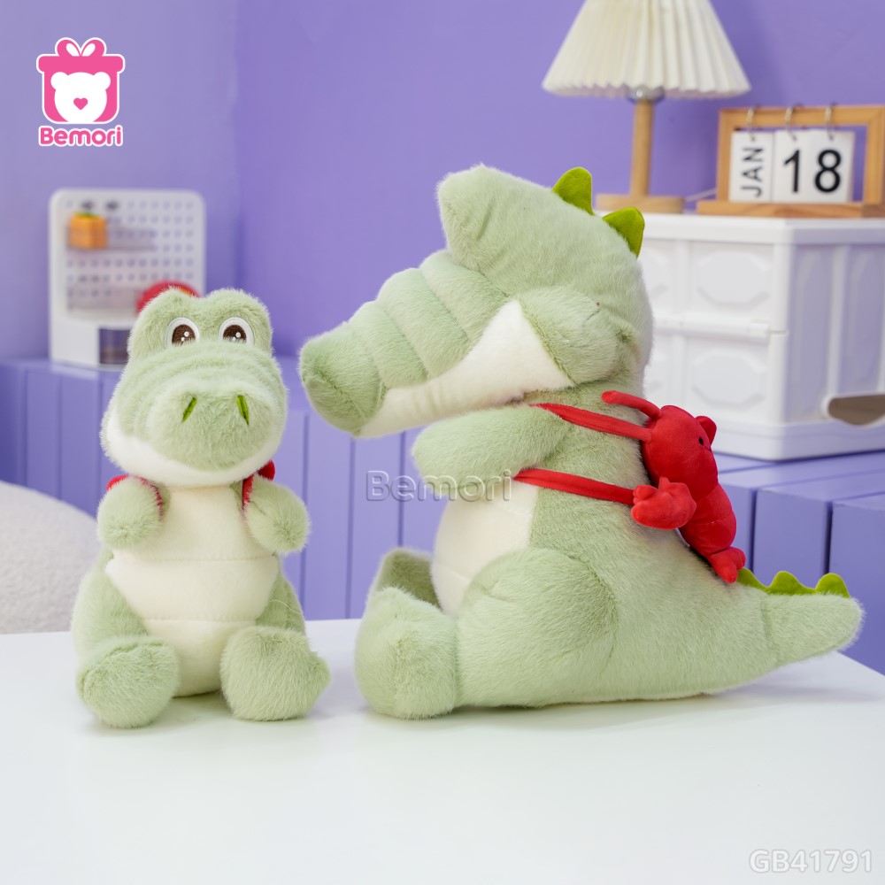 Gấu Bông Cá Sấu Đeo Balo Tôm Hùm