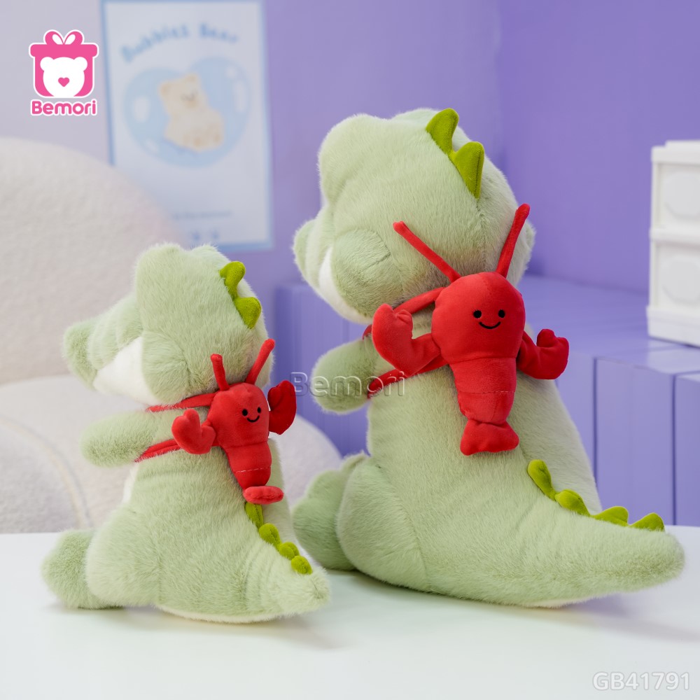 Gấu Bông Cá Sấu Đeo Balo Tôm Hùm