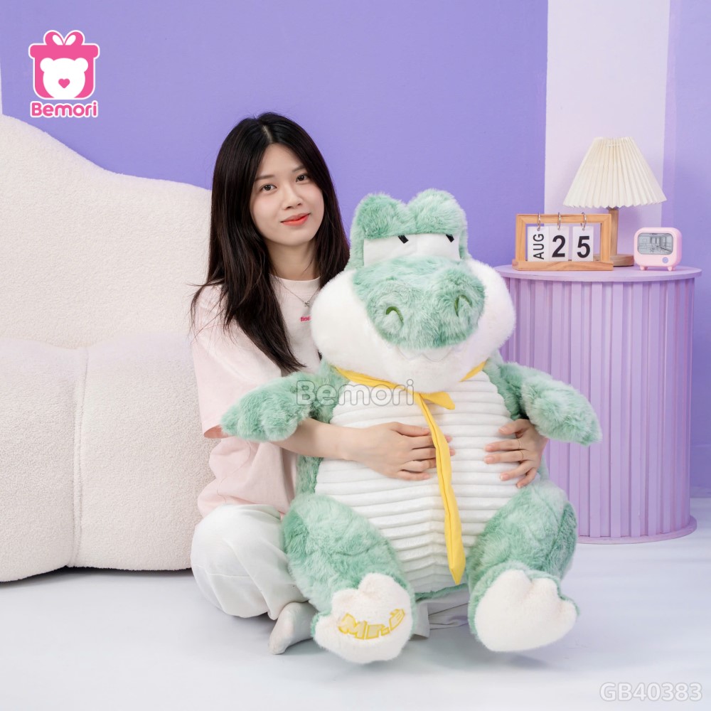 Gấu Bông Cá Sấu Đeo Cà Vạt