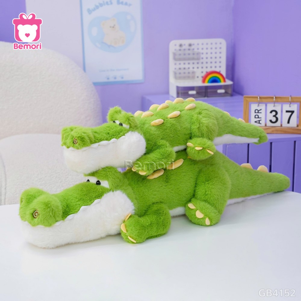 Cá Sấu Bông Nằm Xanh Lá