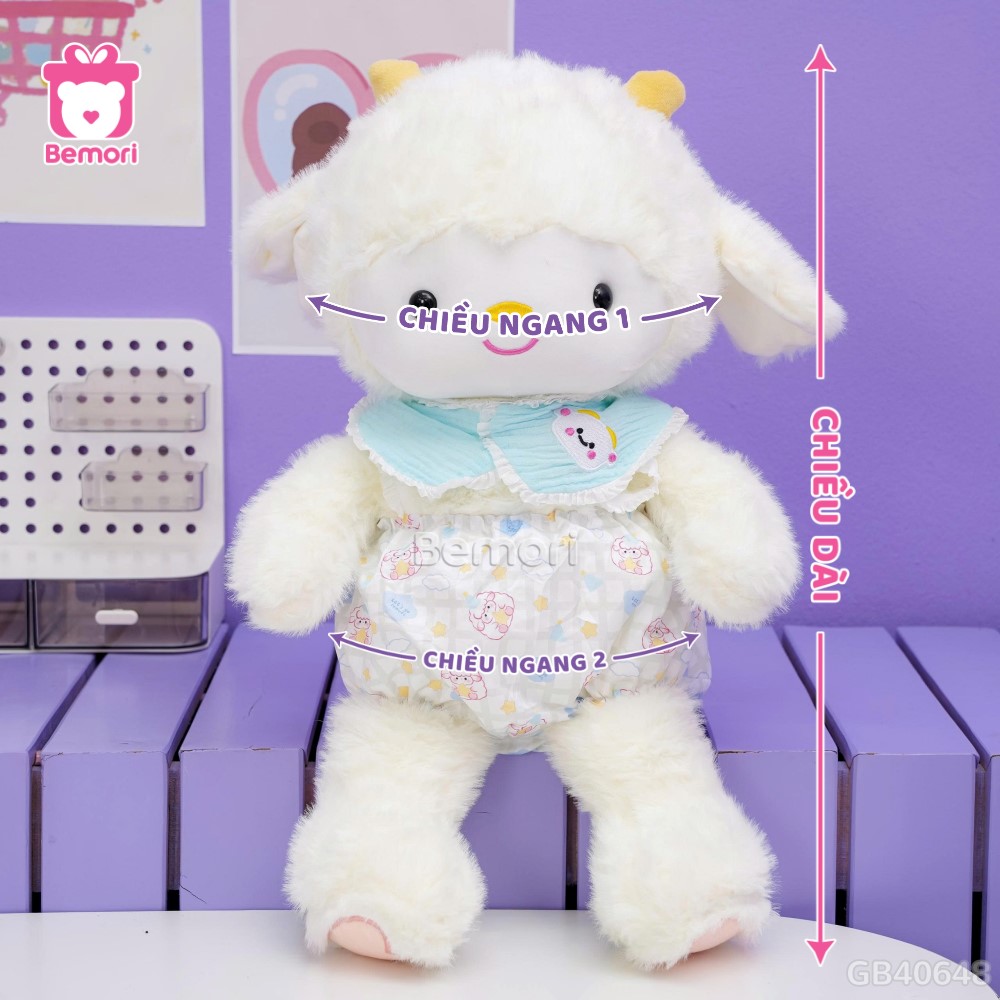 Cừu Baby Bông Chân Tim