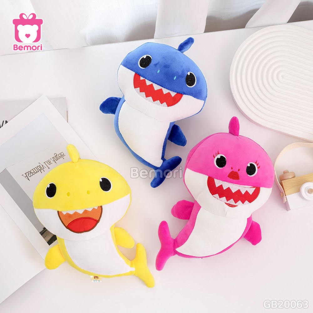 Gấu Bông Baby Shark có ba màu sắc đáng yêu