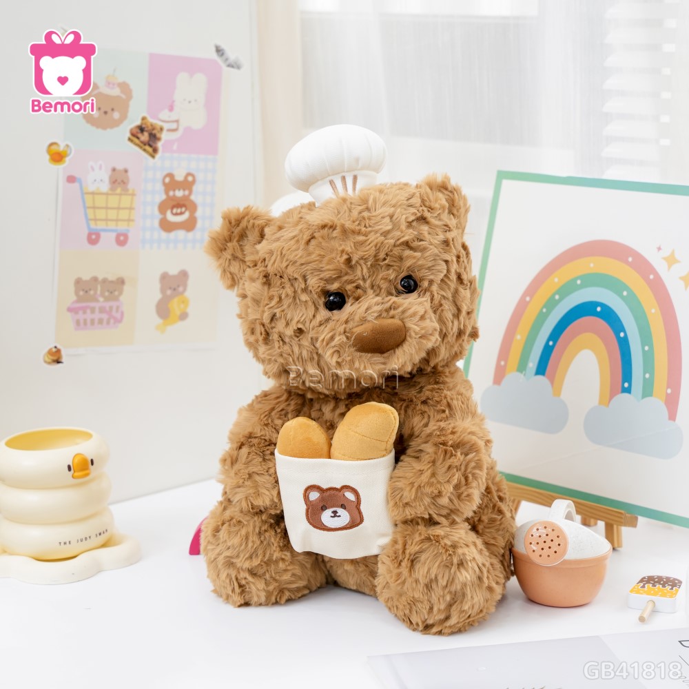 Gấu Bông Ôm Túi Bánh Mì