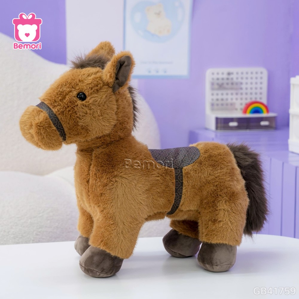 Gấu Bông Ngựa Yên Hoa Văn