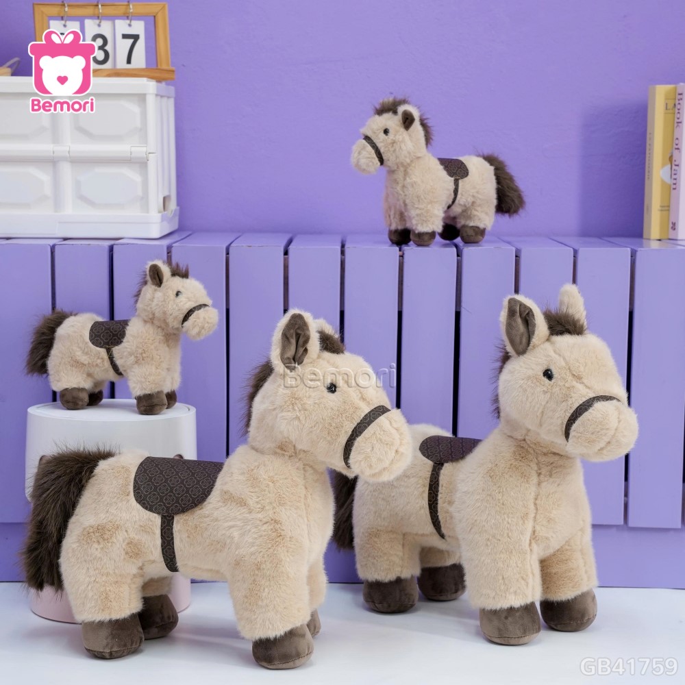 Gấu Bông Ngựa Yên Hoa Văn