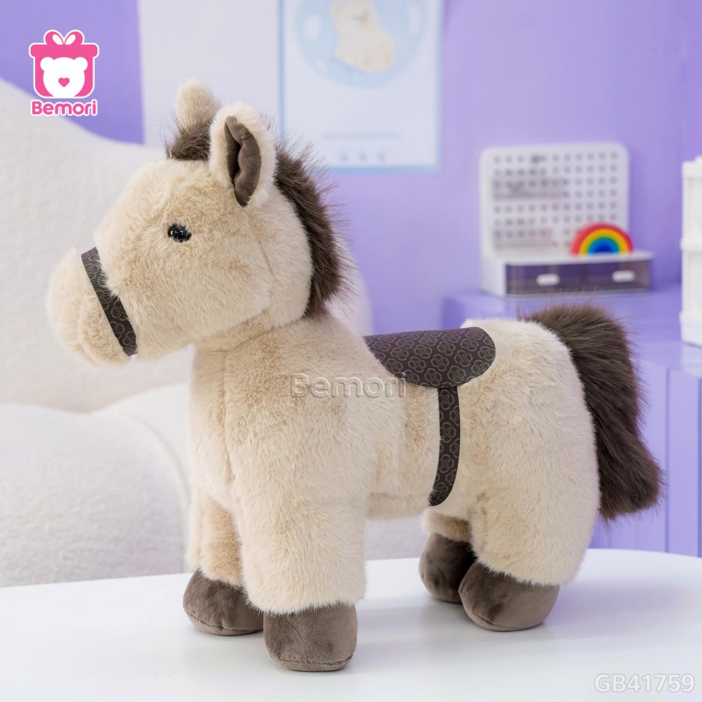 Gấu Bông Ngựa Yên Hoa Văn