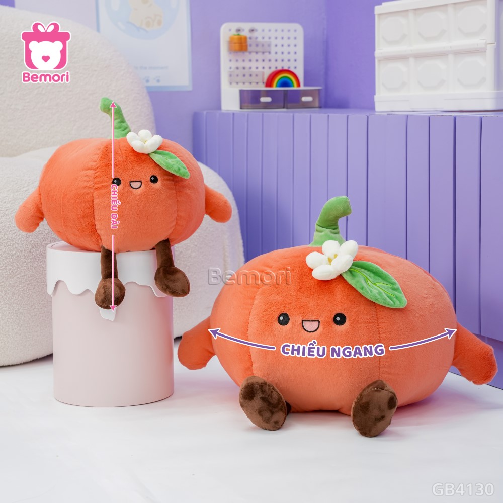 Cách đo kích thước của Rau Củ Quả Vui Vẻ Bí Ngô