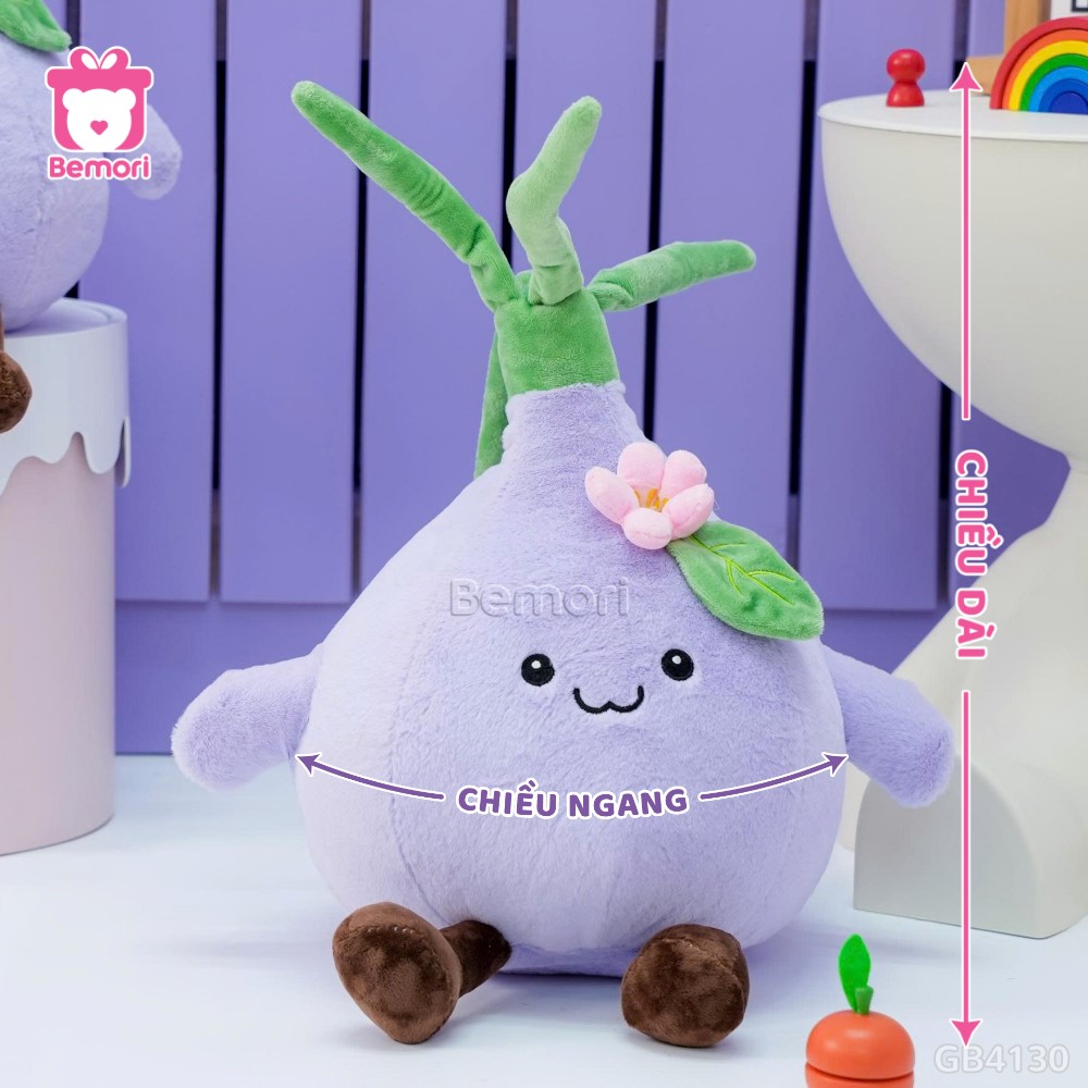 Cách đo kích thước của Rau Củ Quả Vui Vẻ Hành Tím