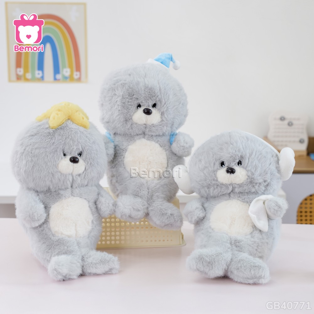 Gấu Bông Sư Tử Biển Đeo Balo Cánh Cụt