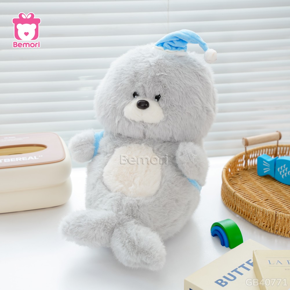 Gấu Bông Sư Tử Biển Đeo Balo Cánh Cụt